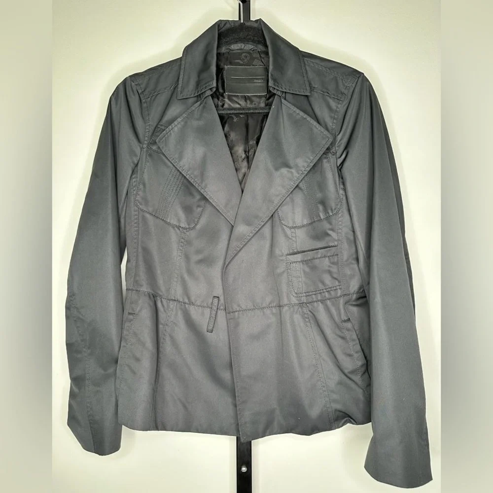 Bally Black Trench Coat - Like New Condition